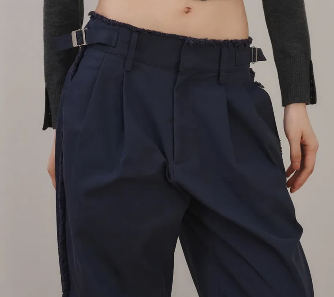 DESTROYED TROUSERS, NAVY 2 상품이미지1