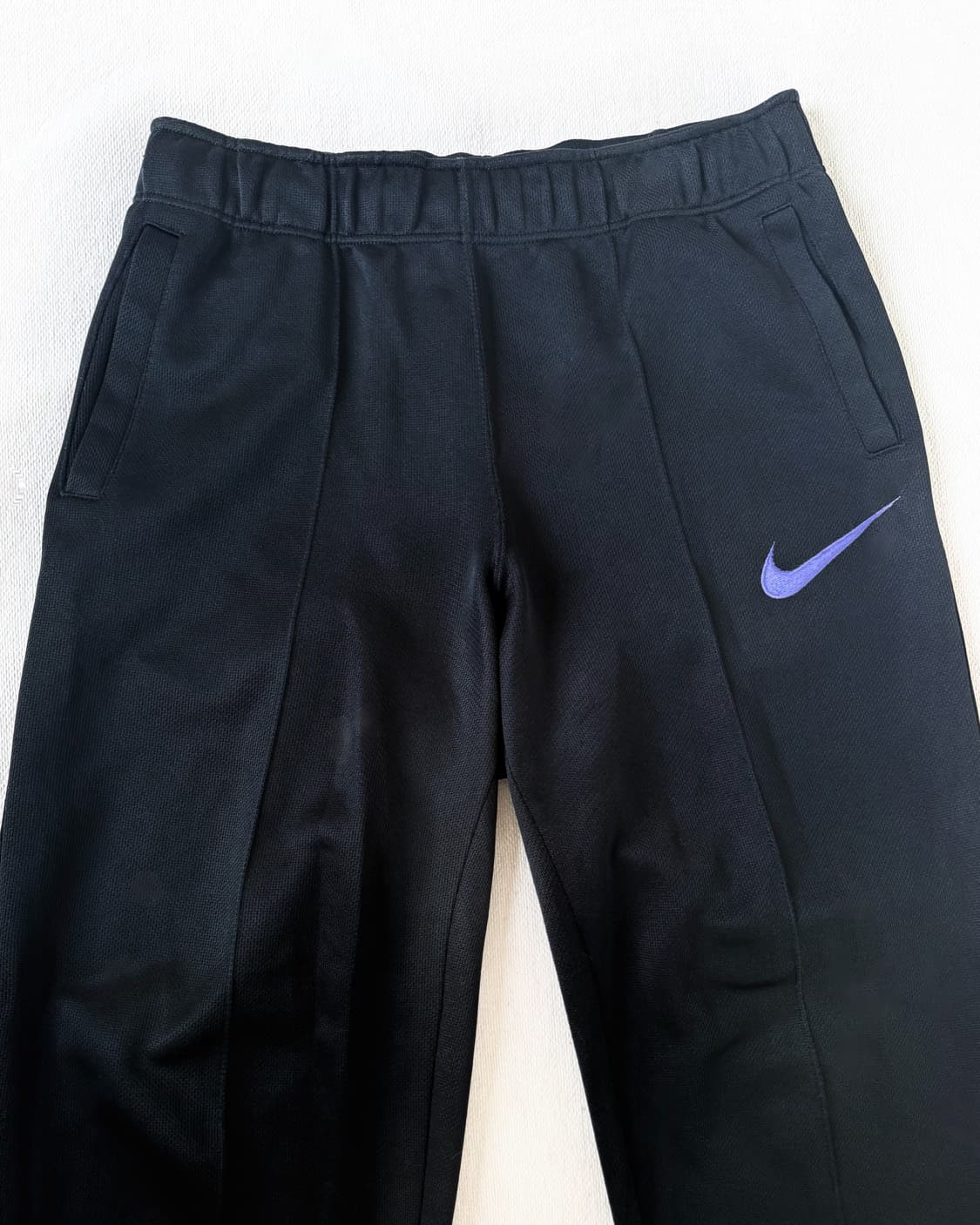 나이키 올드스쿨 블랙 연보라 스우시 츄리닝 바지 상품이미지1