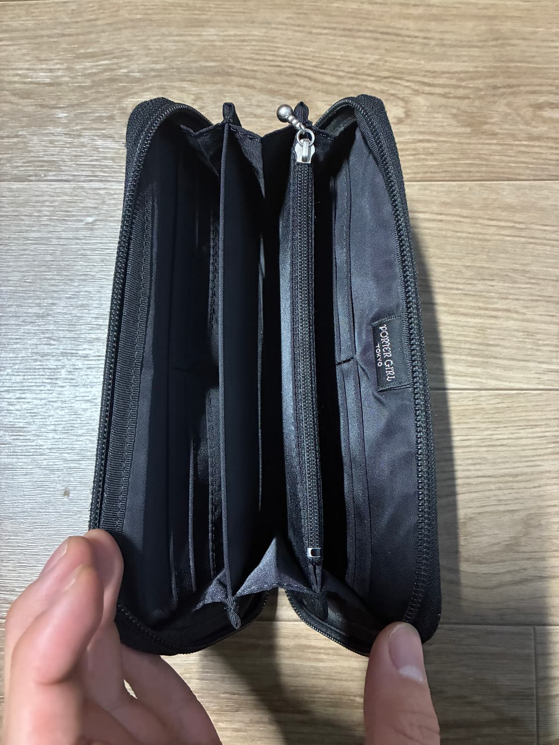 요시다 포터 도트 땡땡이 장지갑 블랙 상품이미지4