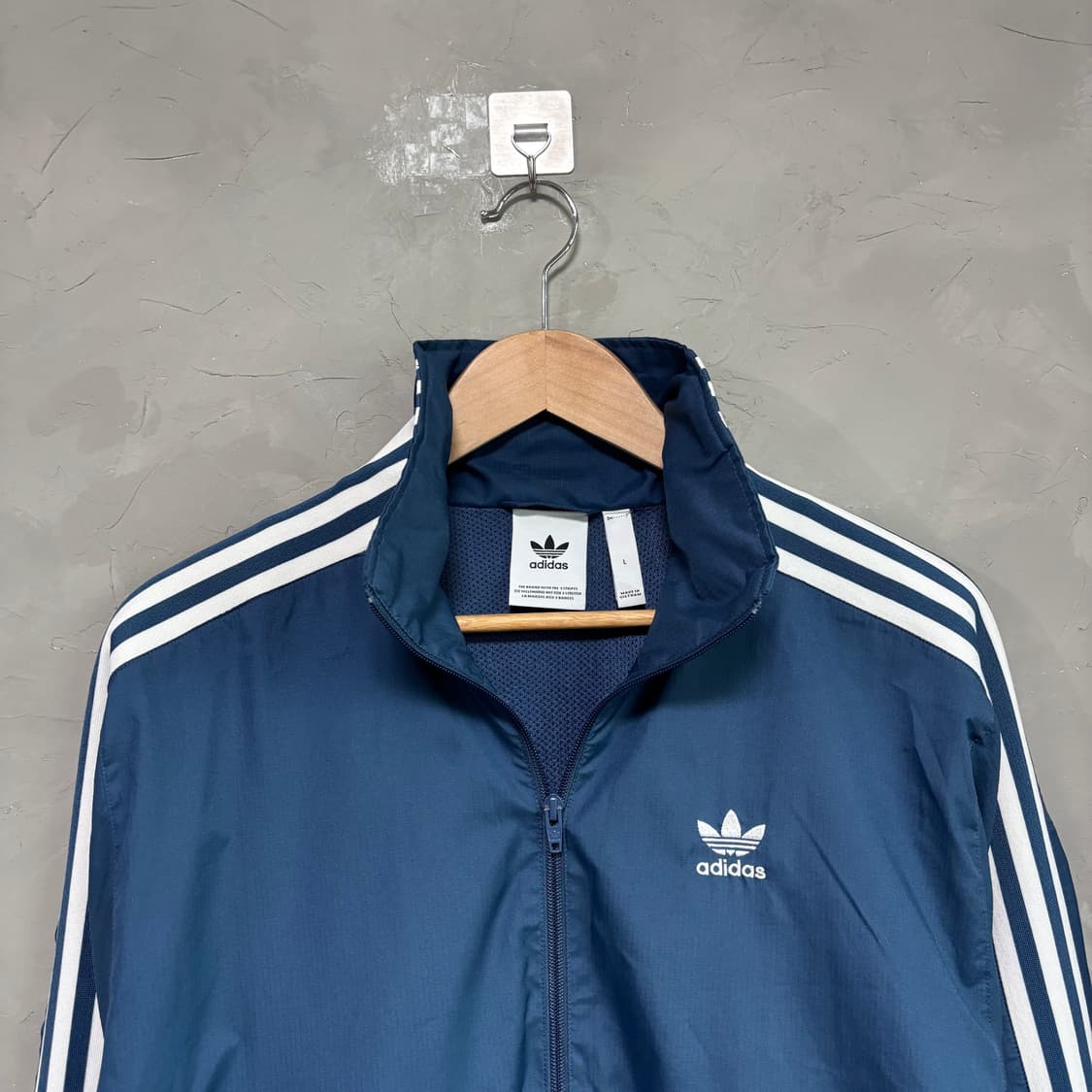 아디다스 파이어버드 락업 트랙탑 바람막이 블루 상품이미지2