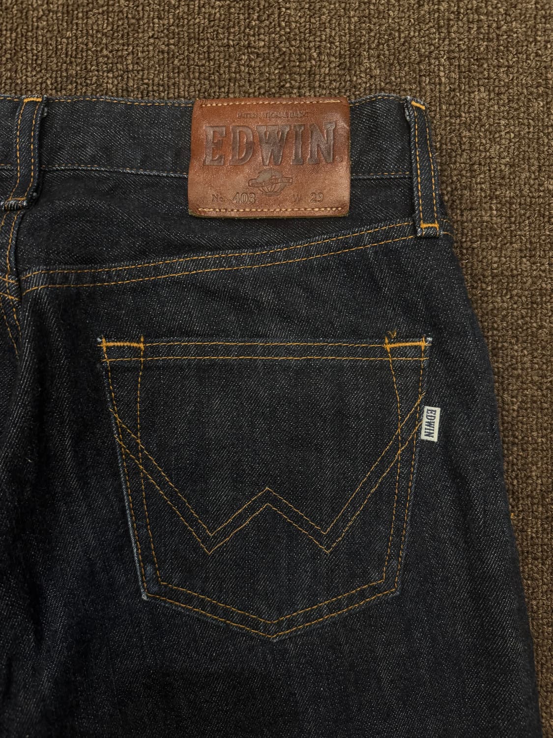 29)에드윈 403 빈티지 흑청 데님팬츠 상품이미지4