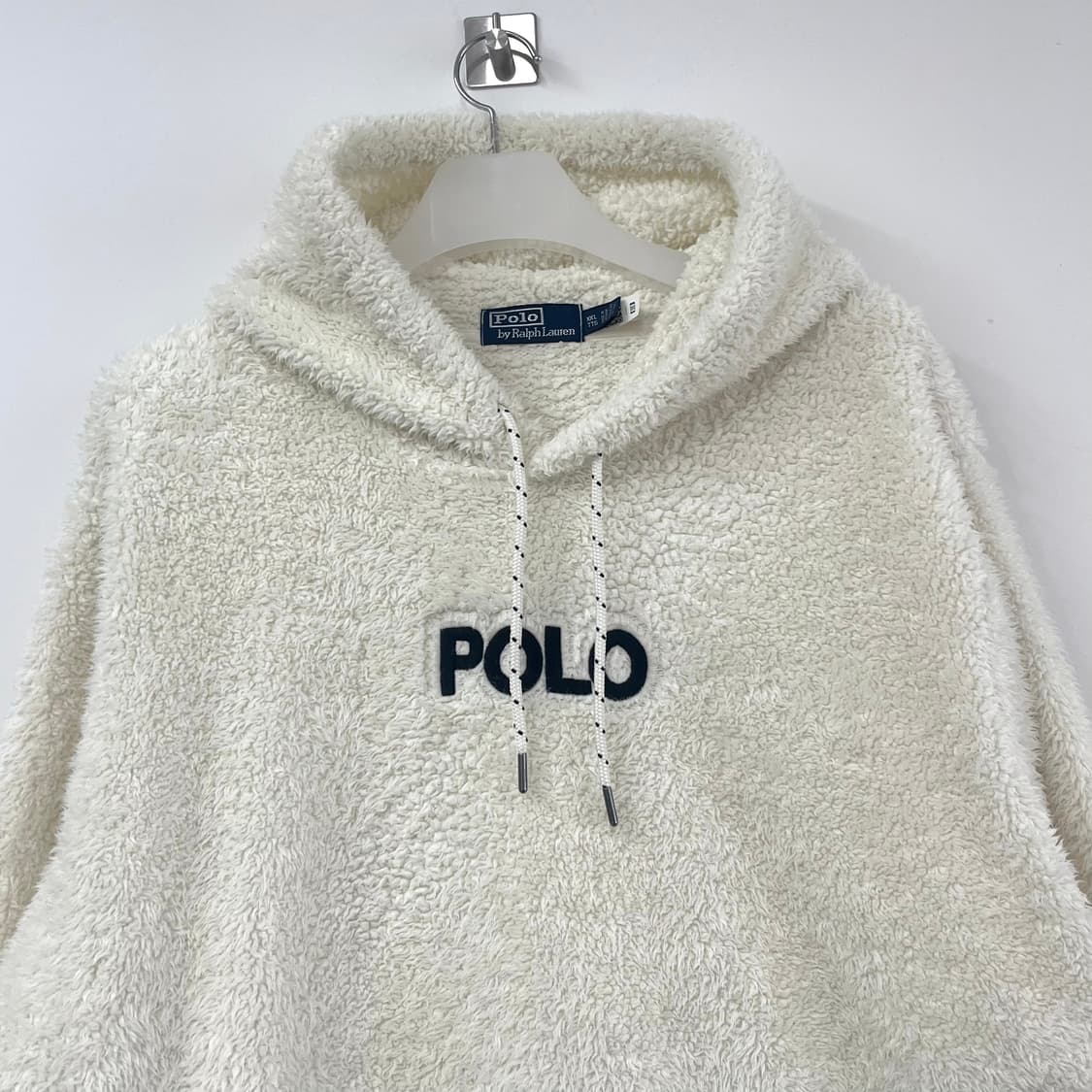 폴로 랄프로렌 양털 자수 셰르파 후드티 상품이미지4