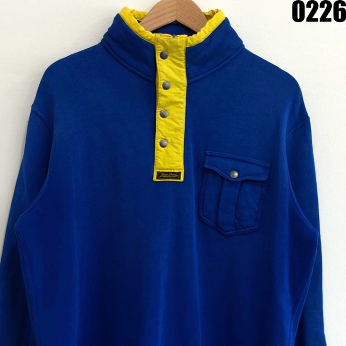 폴로 랄프로렌 하프버튼 배색 스웨트셔츠 L 0226  상품이미지2