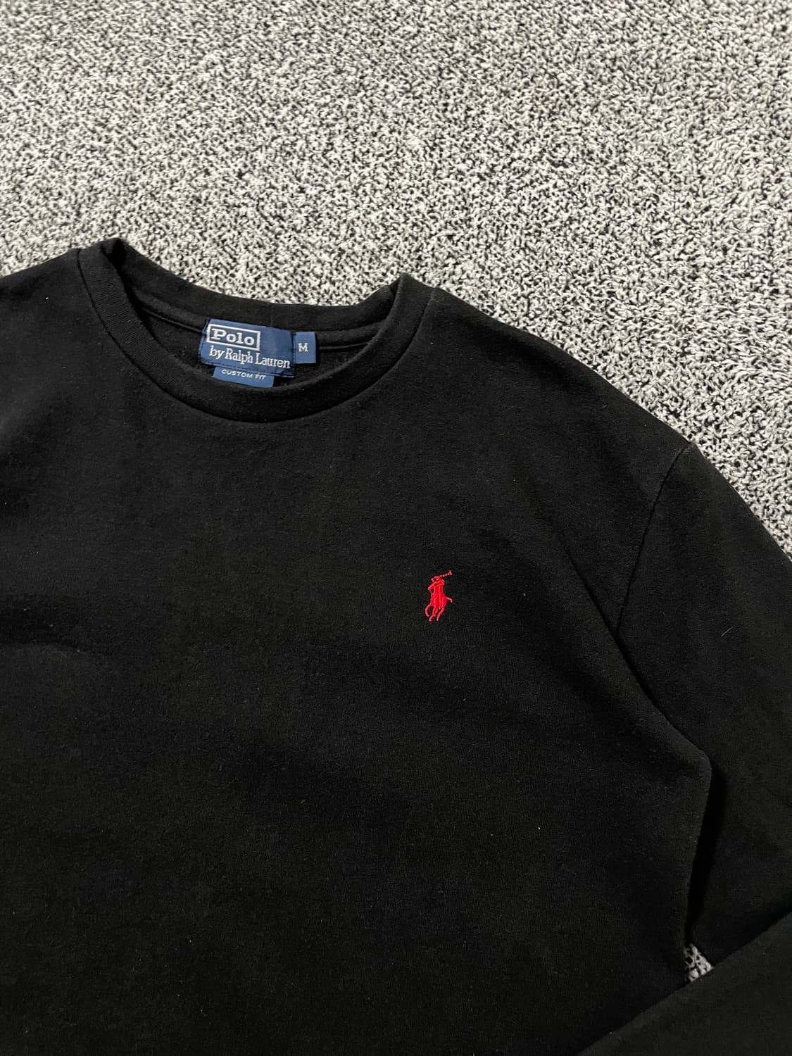 빈티지9. 폴로랄프로렌 블랙 롱슬리브 맨투맨 스웻셔츠 긴팔티셔츠 상품이미지2