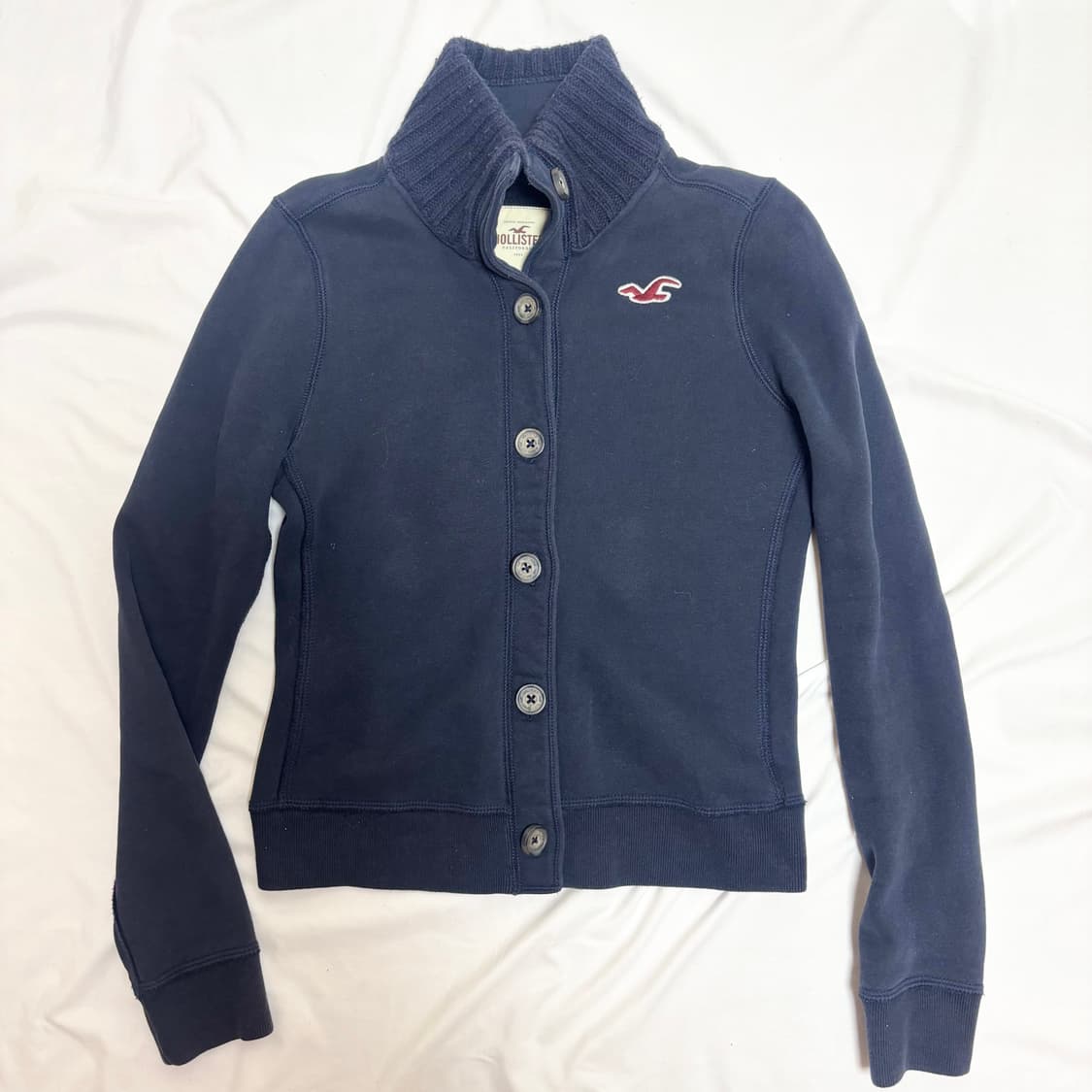 빈티지 y2k 홀리스터 네이비 기모 가디건 상품이미지1