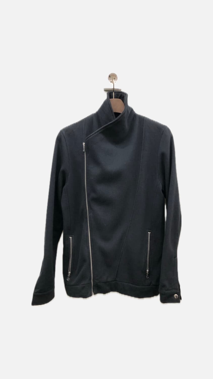 사선 자켓 코튼 사이드라인 집업 상품이미지2