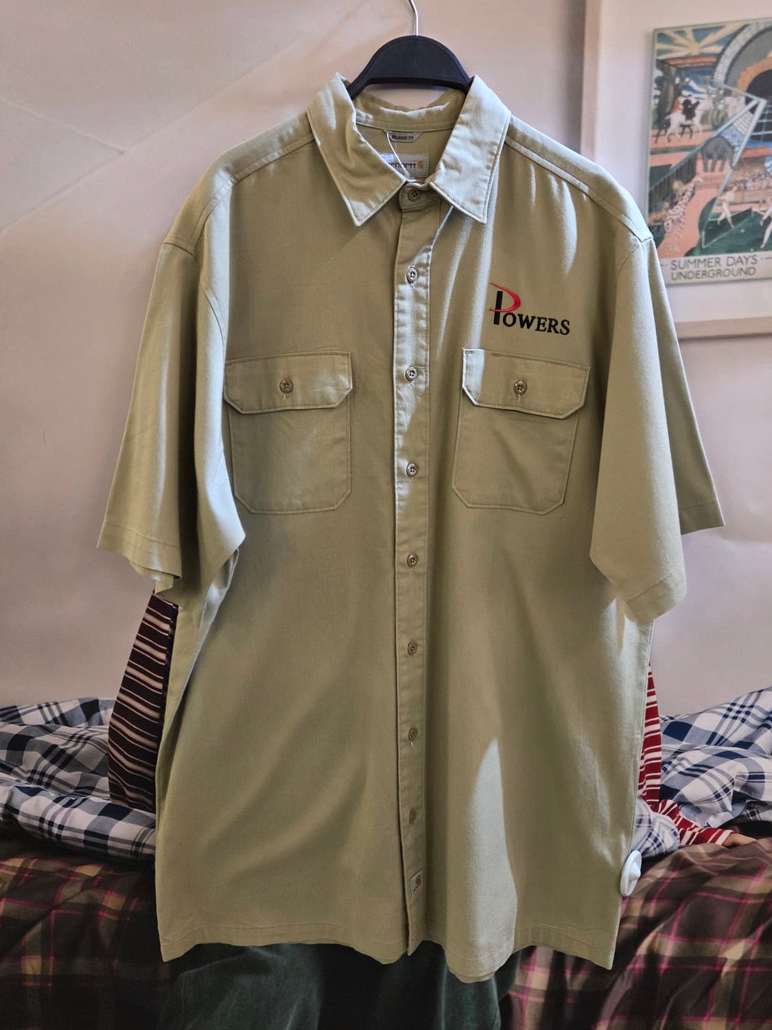 CARHARTT 칼하트 베이지 반팔셔츠 상품이미지4