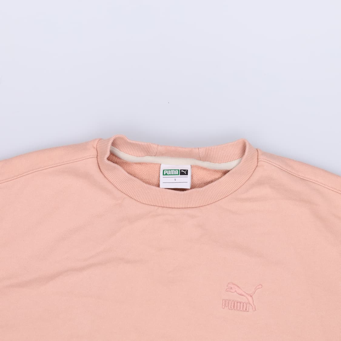 S 푸마 핑크 맨투맨 0414H1 상품이미지3