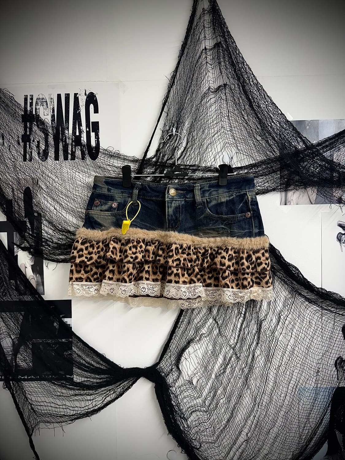 00s gal mood denim skirt 상품이미지3