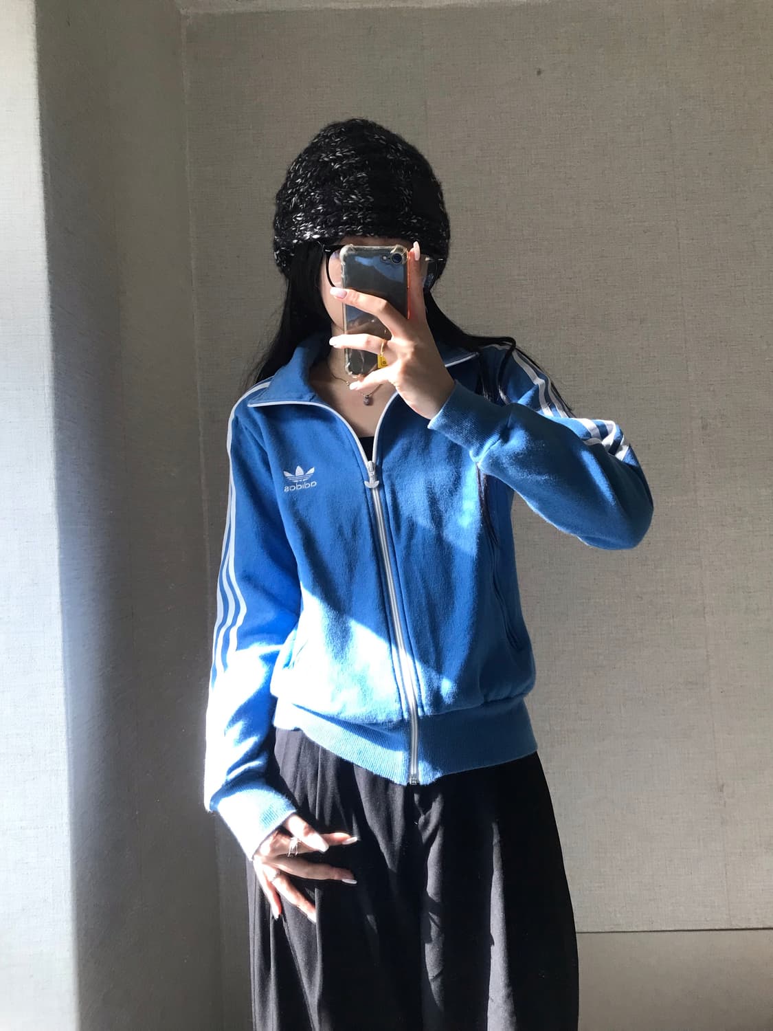 아디다스 연하늘 면집업 상품이미지6