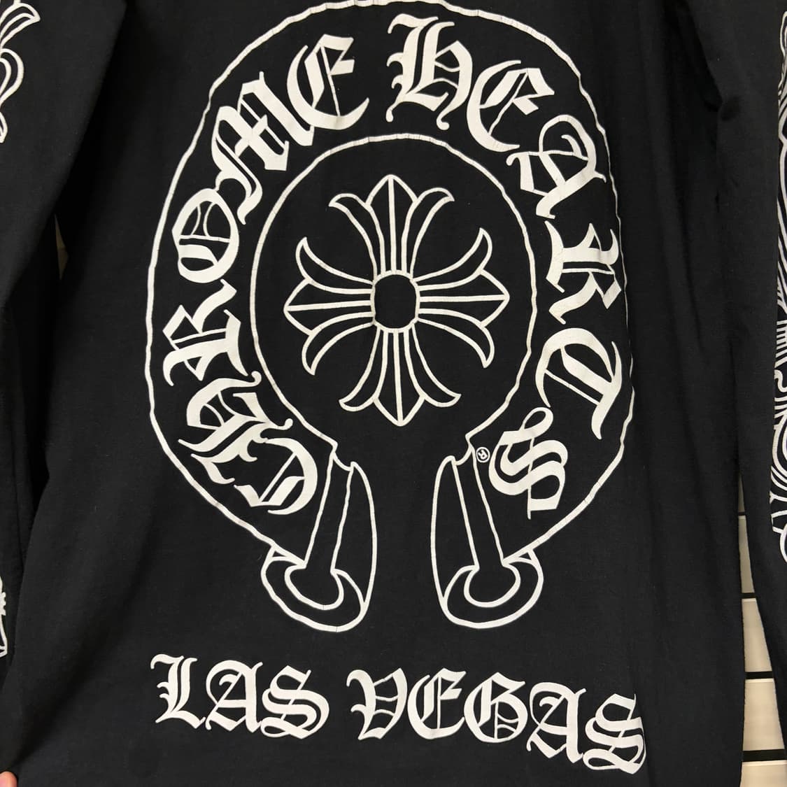 크롬하츠 라스베가스 플로랄 크로스 홀스슈 롱슬리브 긴팔 티셔츠 L 상품이미지8