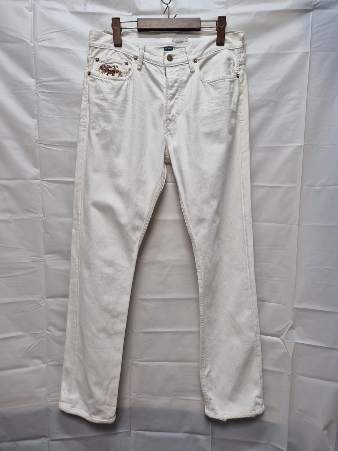 폴로 화이트 데님팬츠 상품이미지1