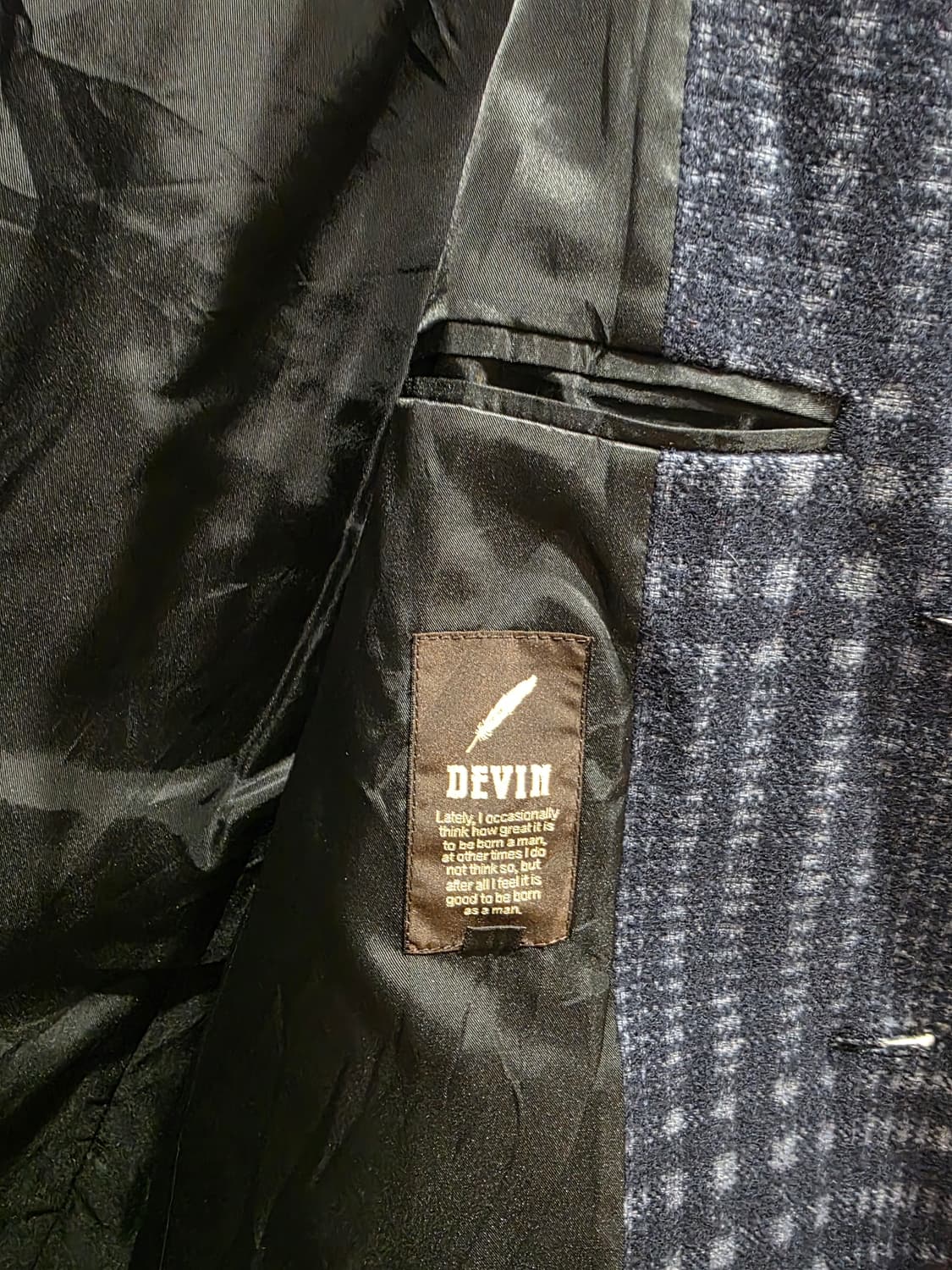 ANGELCO 이태리 체크 울코트  상품이미지4