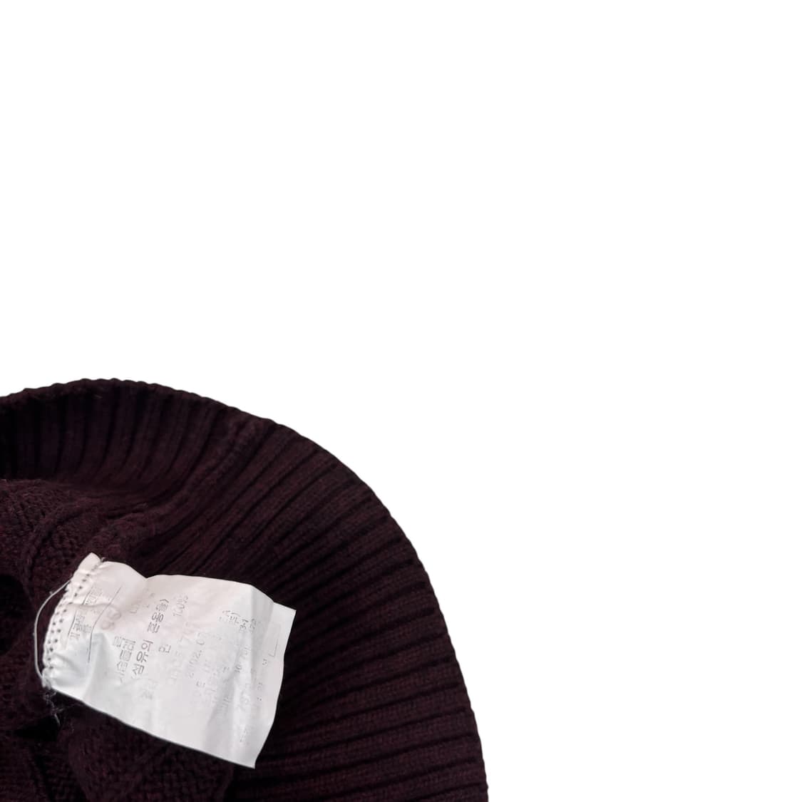 빈폴 버건디 케이블 니트 조끼 상품이미지4