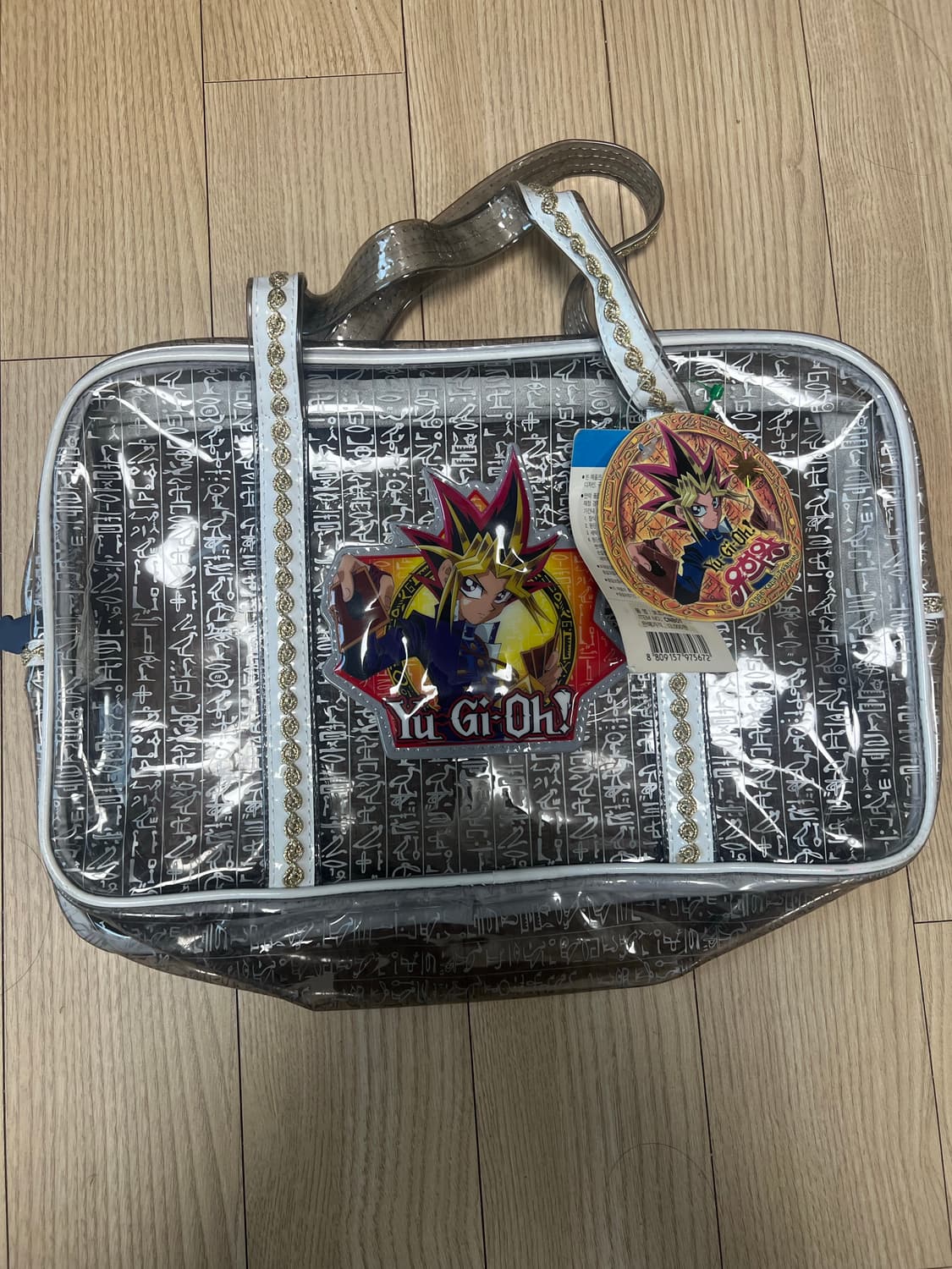 유희왕 투명 클리어 백 고전문구 고전완구 상품이미지1