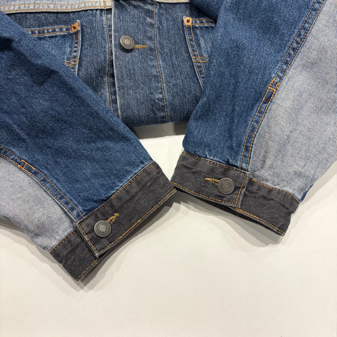 [F] ACON 아콘 패치워크 데님 자켓 B517 상품이미지6