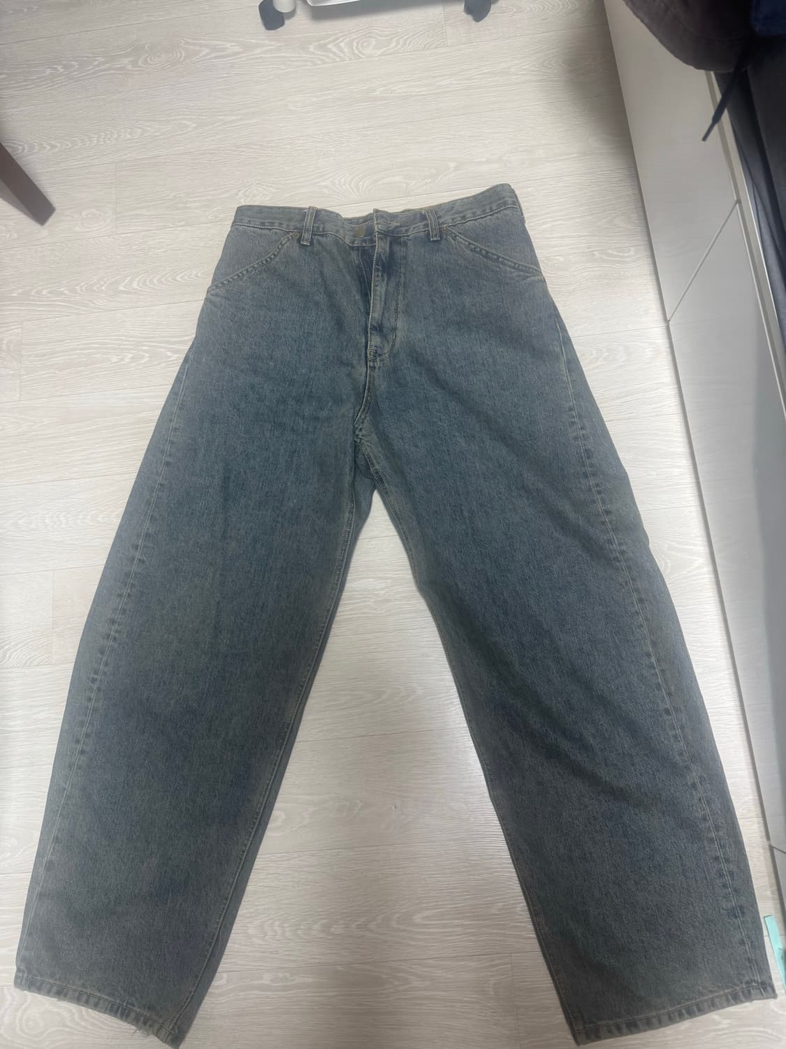 해칭룸 커브드진 빈티지블루4사이즈 상품이미지3