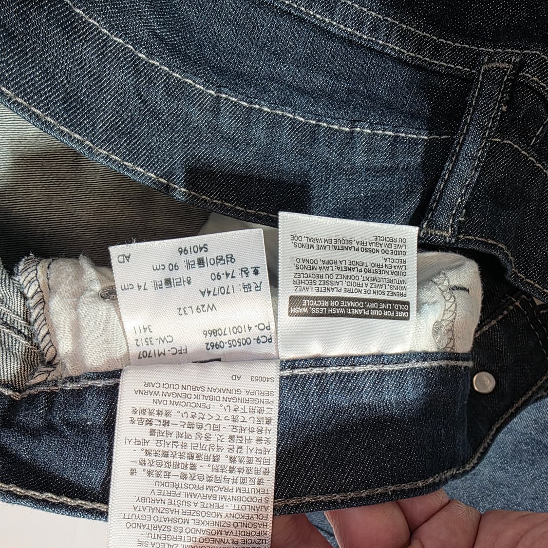 [W29L32]리바이스 505 데님 팬츠 상품이미지4