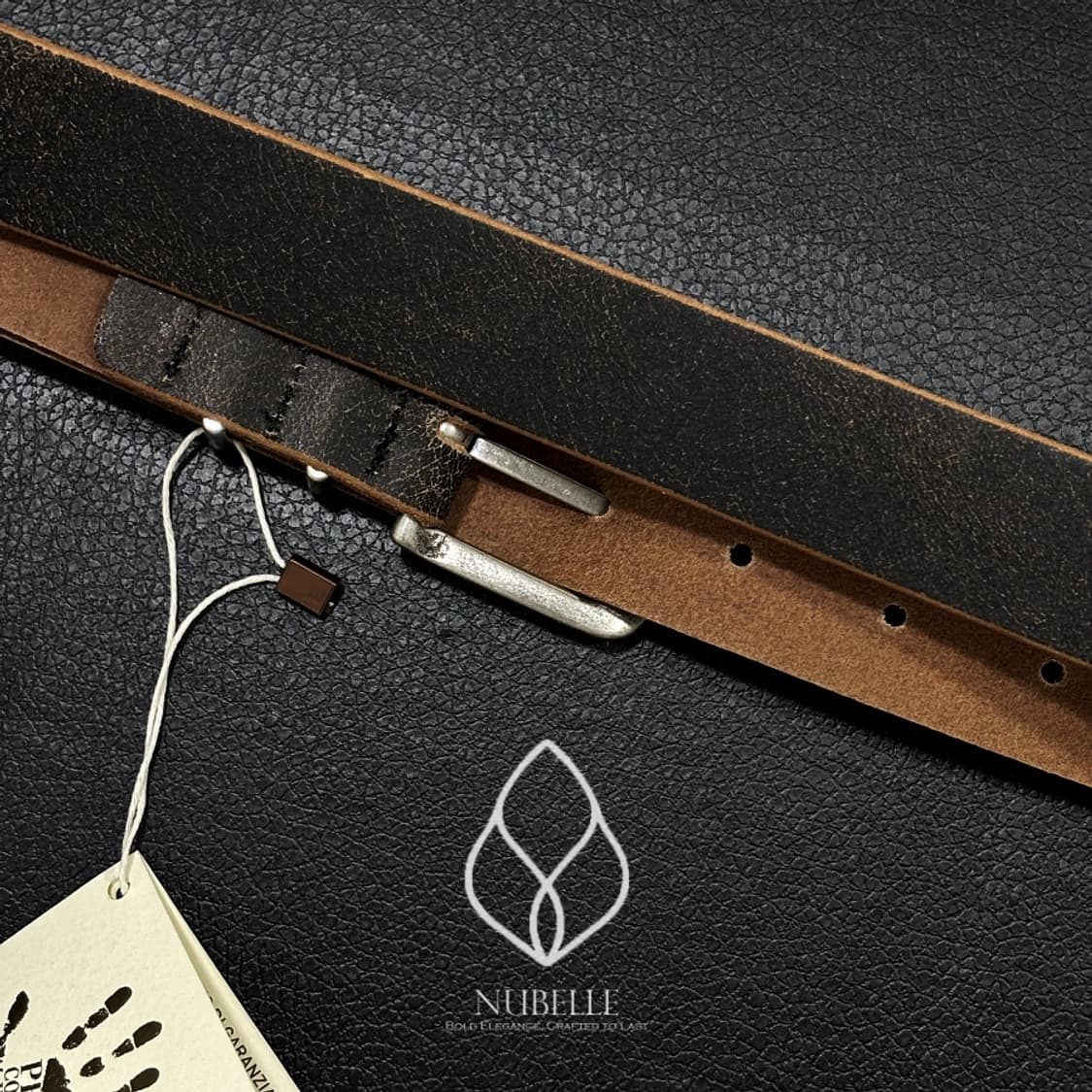 🌗 Vera pelle crack belt / 베라펠레 크랙 가죽 벨트 상품이미지8