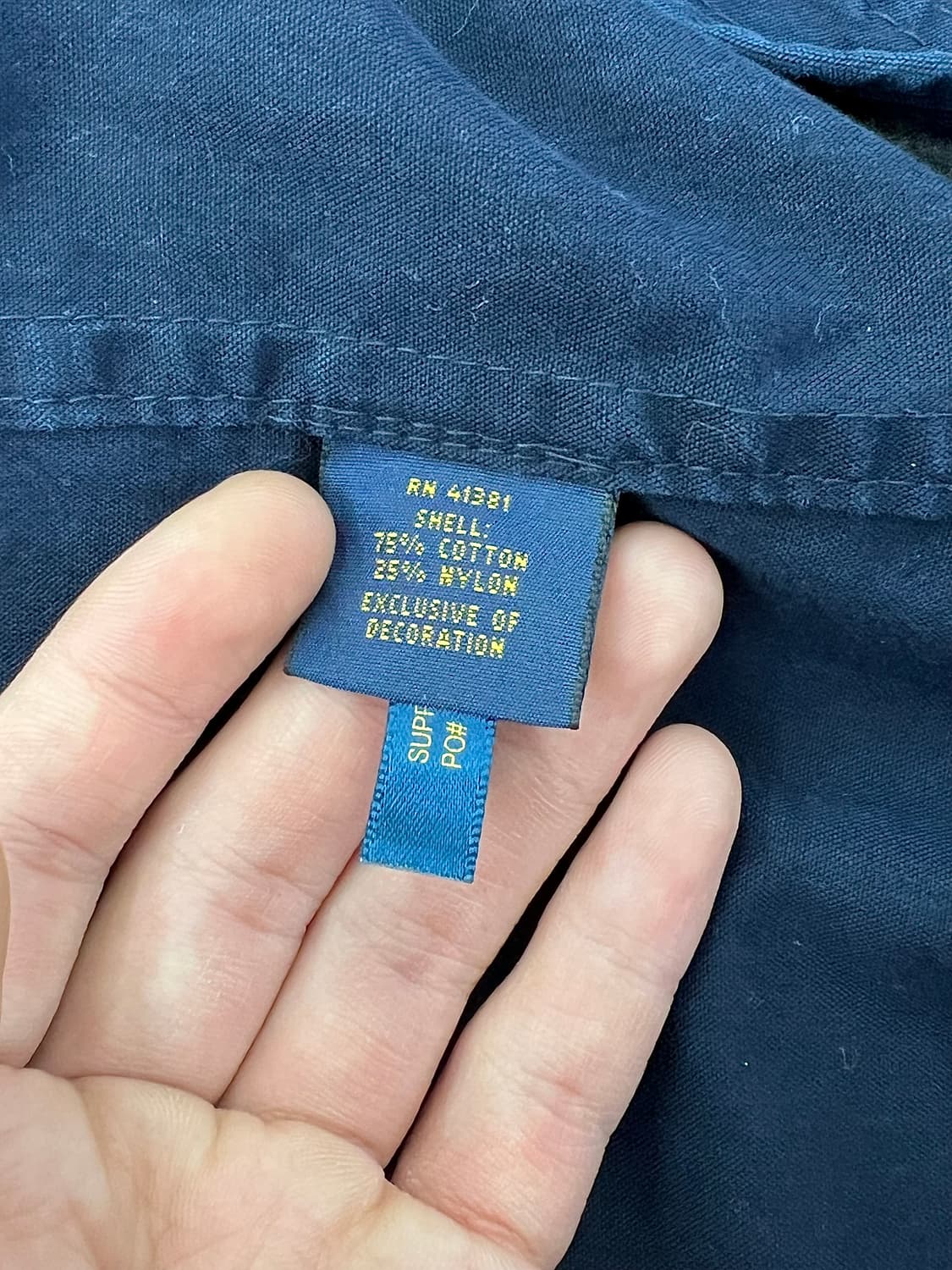 폴로 랄프로렌 딥 네이비 폴리쉘 유틸리티 풀 스냅 후드 자켓 상품이미지8