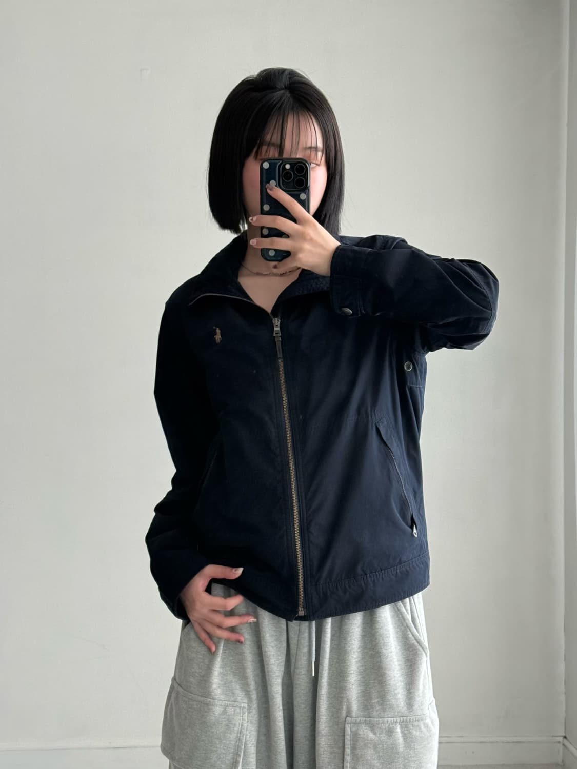 폴로 네이비 폴리쉘 블루종 자켓 상품이미지4