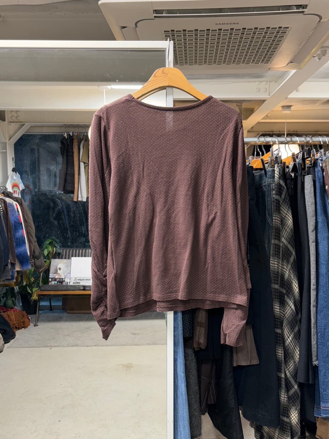 아츠로 타야마 도트 변형 롱슬리브 상품이미지2