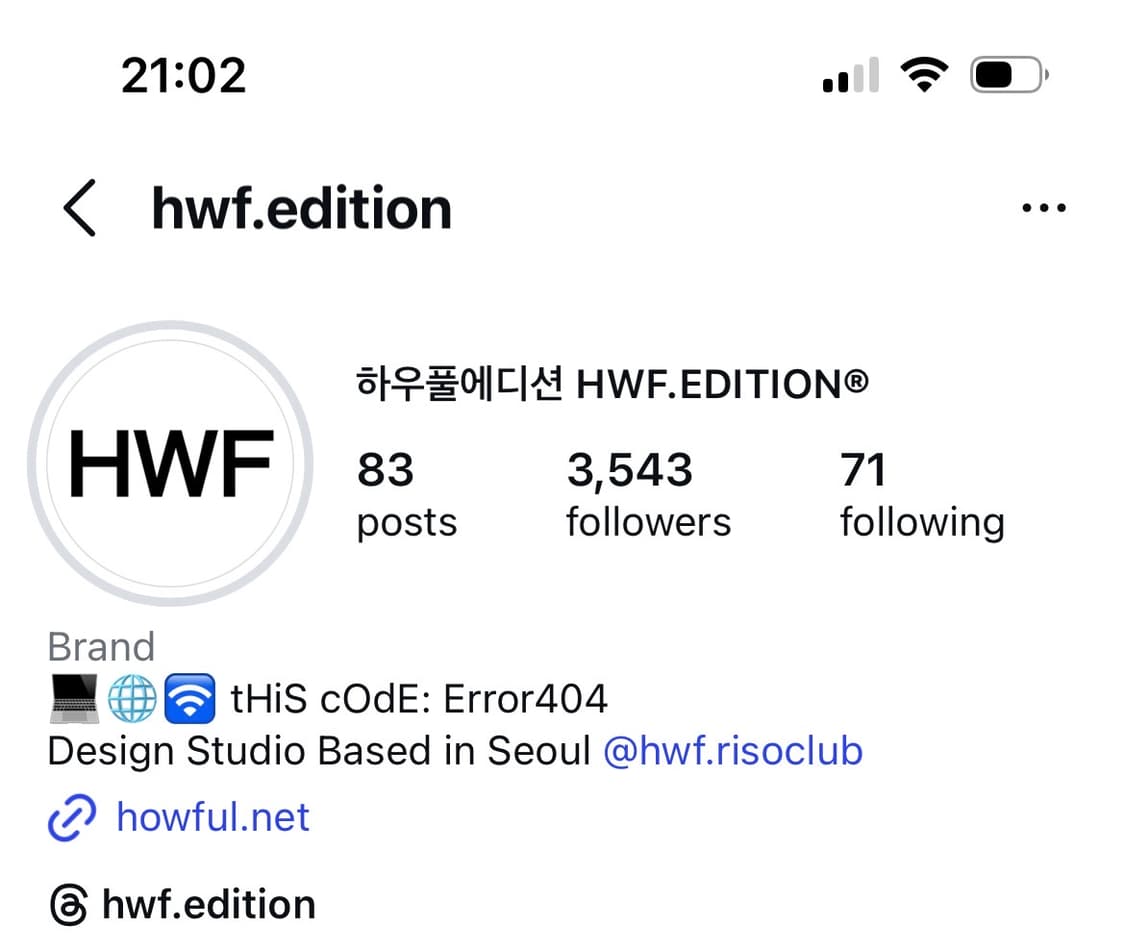 HWF.Edition 프린팅 티셔츠 네이비 (howful 하우풀 스튜디오 상품이미지4
