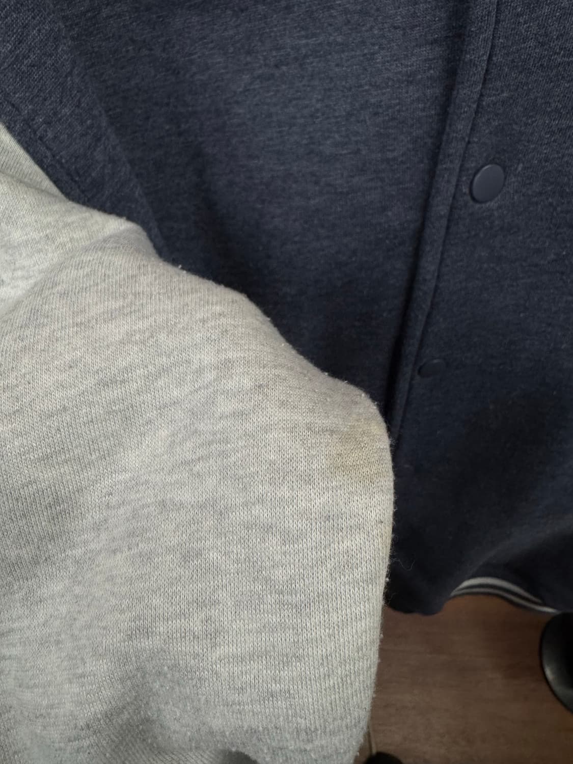 JPN VINTAGE 바시티 자켓 전면 NYC 자수 로고 포인트 네이비 상품이미지8