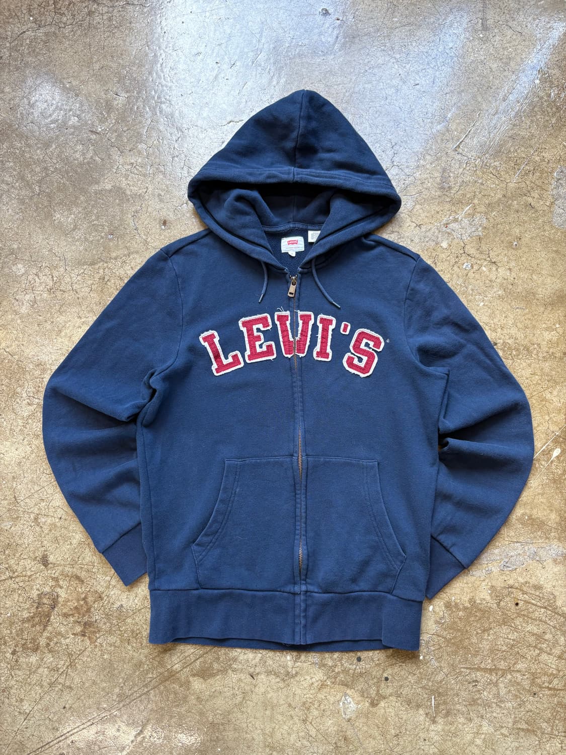 리바이스 데미지 자수 스웻 후드집업 상품이미지2