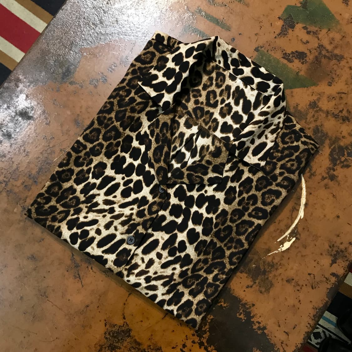 VTG 빈티지 레오파드 패턴 블라우스 셔츠 여성 55 66 사이즈  상품이미지1