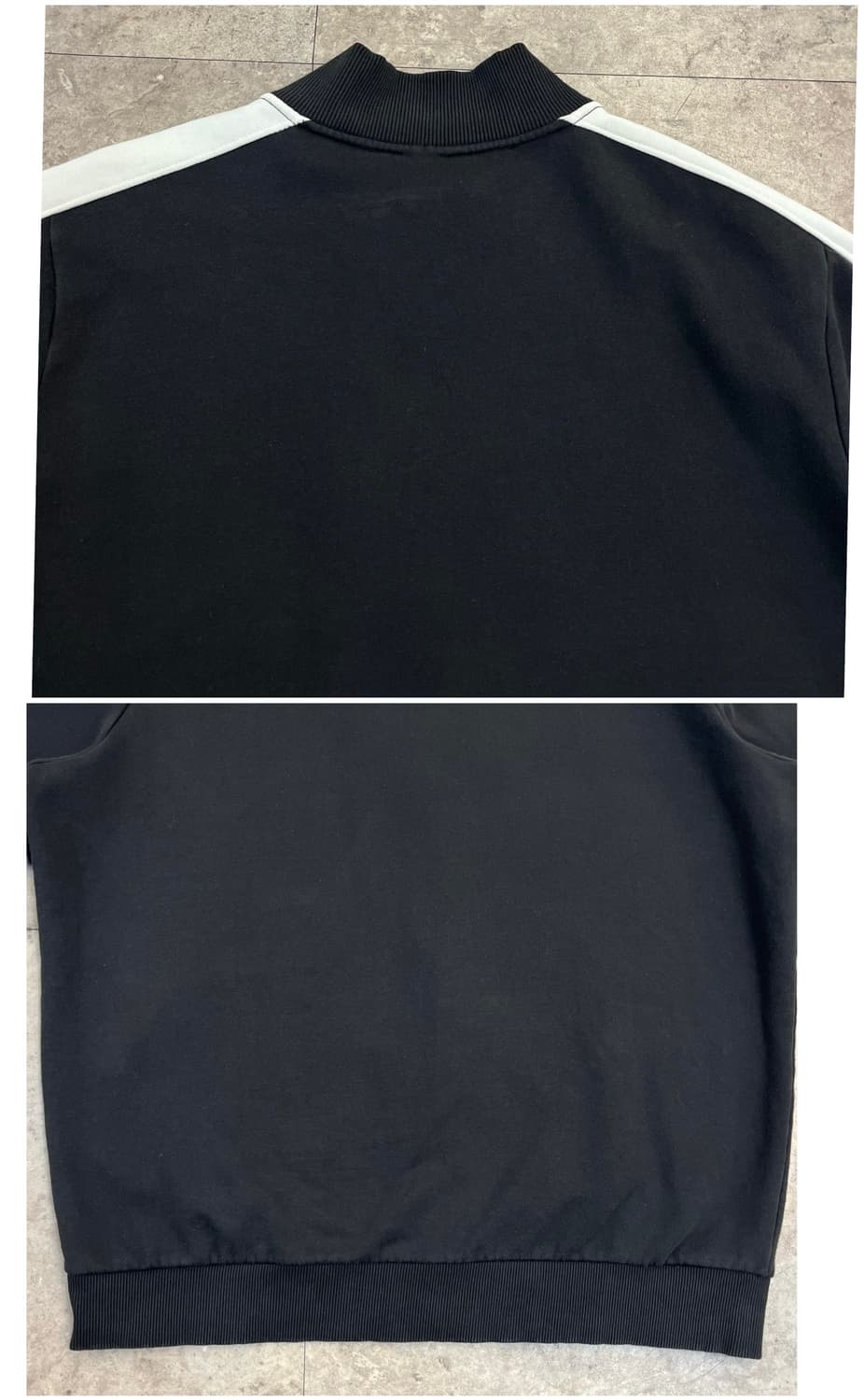 엄브로 사이드라인 기모 져지 블랙 3XL #csz4113 상품이미지8