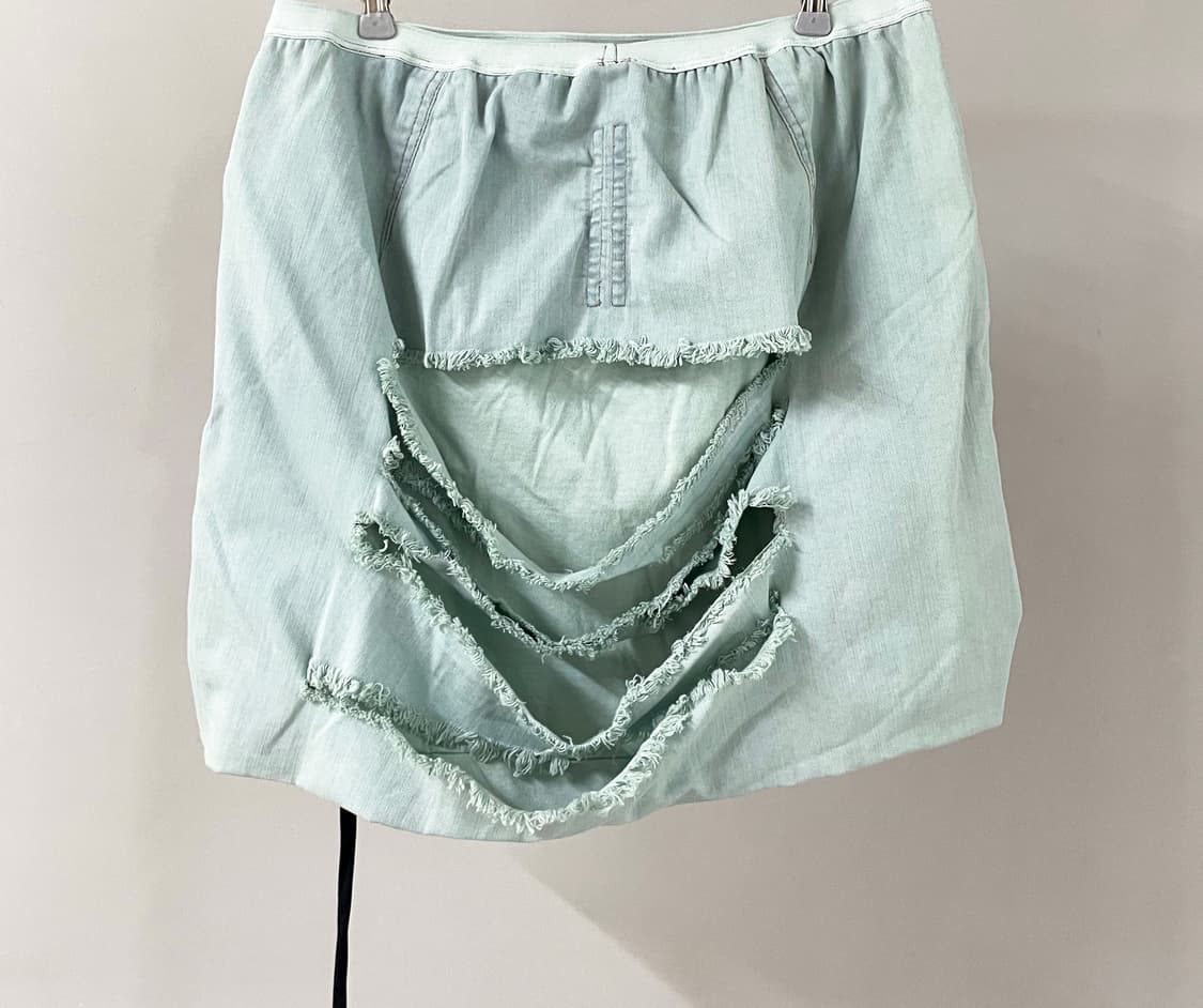 릭오웬스 디스트로이드 데님 스커트 상품이미지4