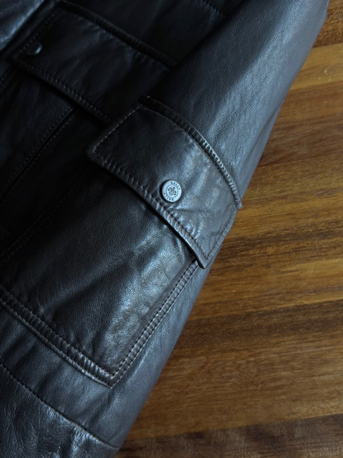 BALLY 발리 램스킨 레더 필드 자켓 100 상품이미지7