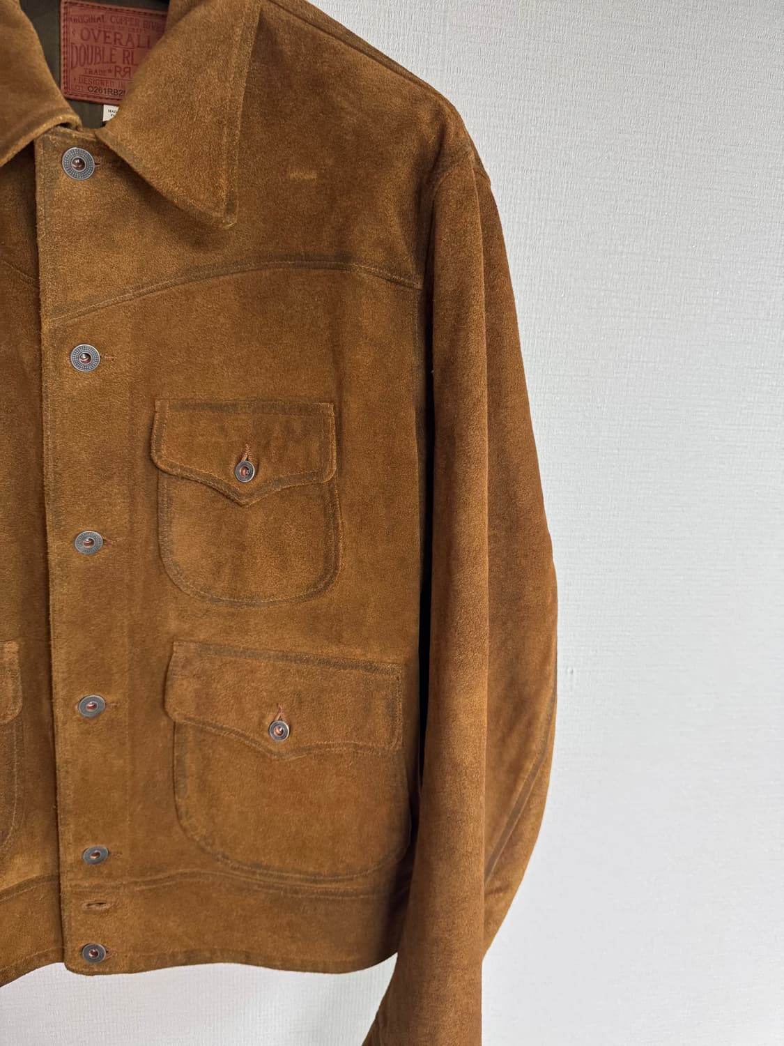 [L] RRL 러프아웃 스웨이드 자켓 브라운 /뉴스보이 카코트 상품이미지2