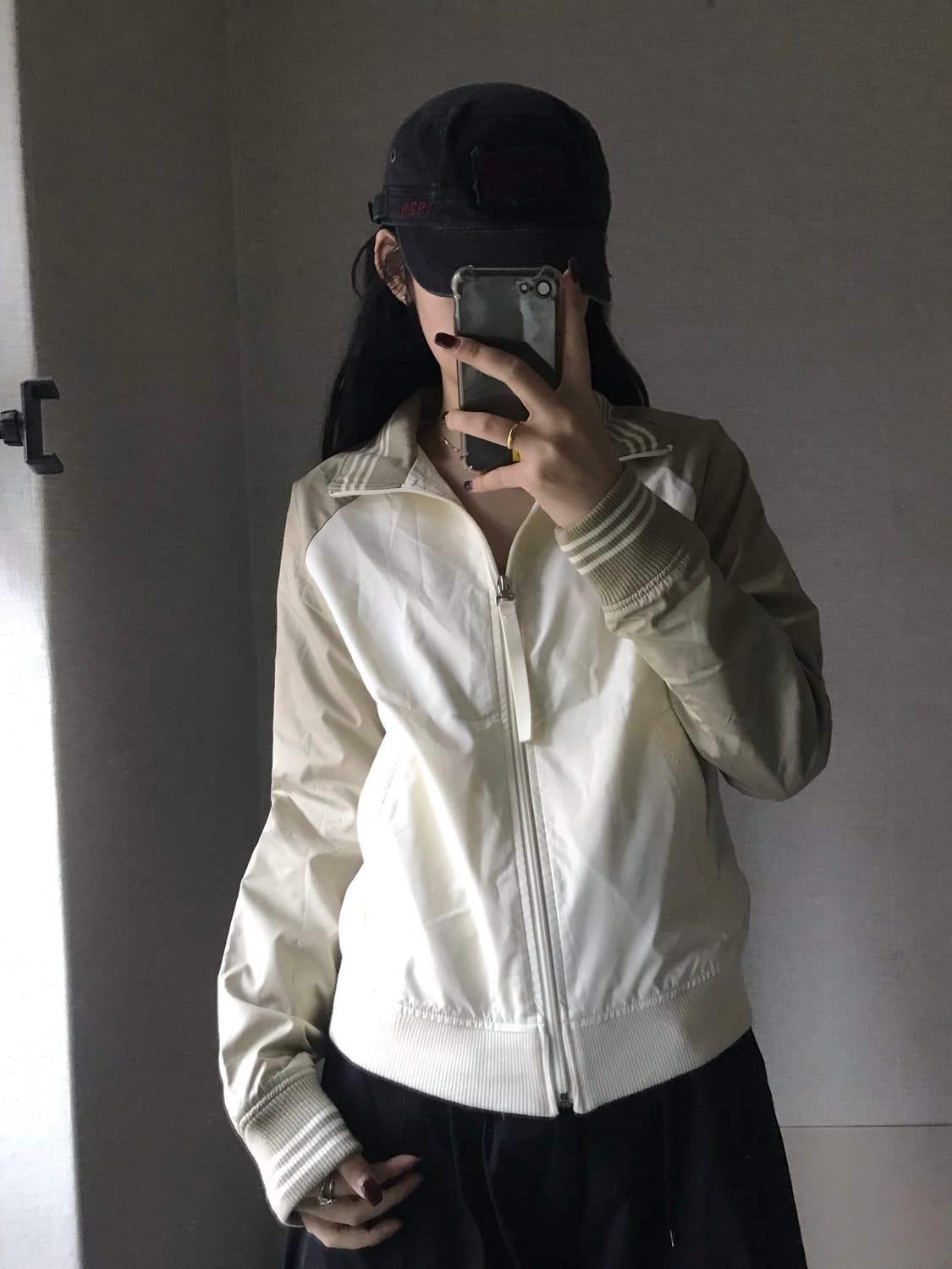 아디다스 카키 크림 나그랑 00s 바람막이 상품이미지1