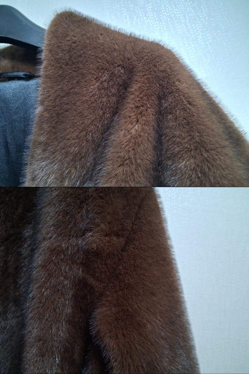 트랜드 브이넥 밍크롱코트 모조밍크 두툼  77까지오버핏 상품이미지3