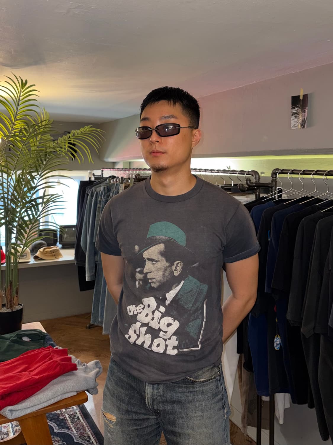 80‘s The Big Shot movie print hard T-sh 상품이미지3