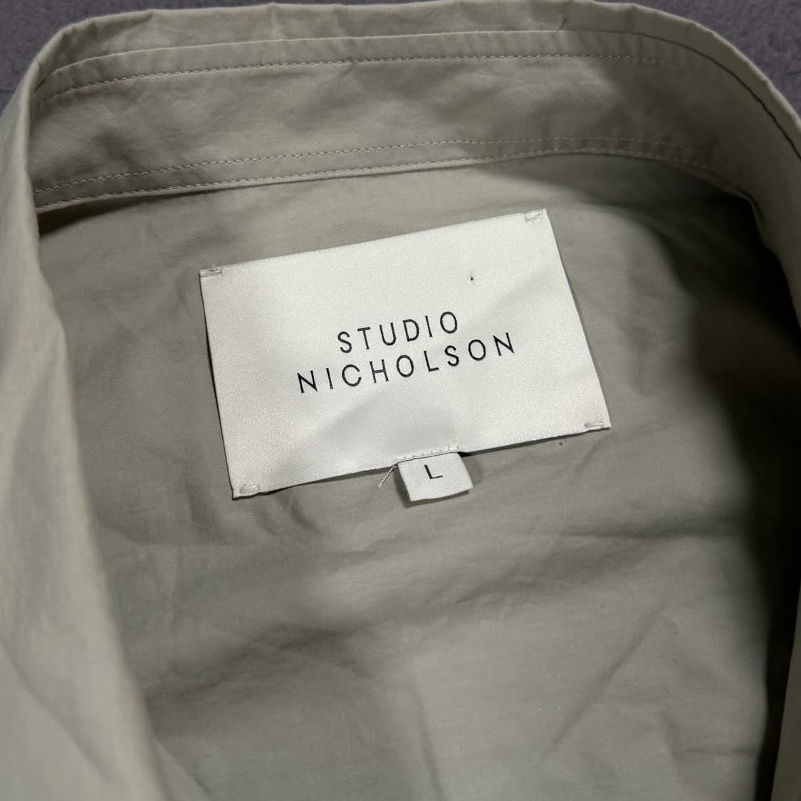 Studio Nicholson 스튜디오 니콜슨 소로노 라이트코튼 셔츠 상품이미지4