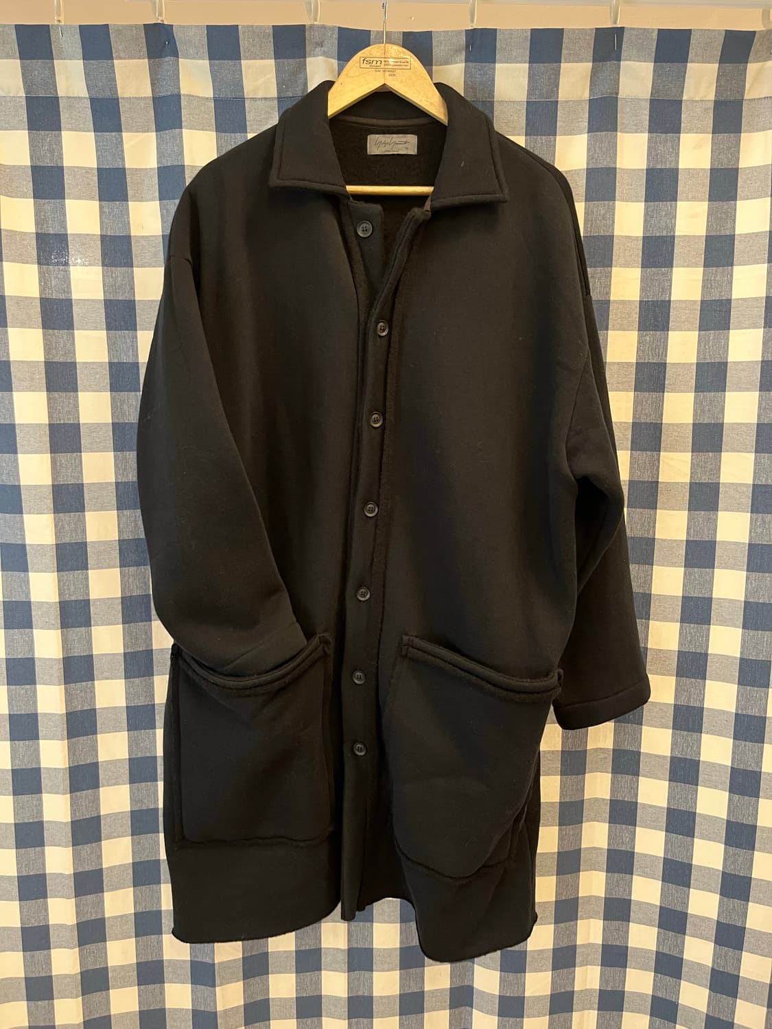 YOHJI YAMAMOTO Black Raw Edge Cardigan 상품이미지1
