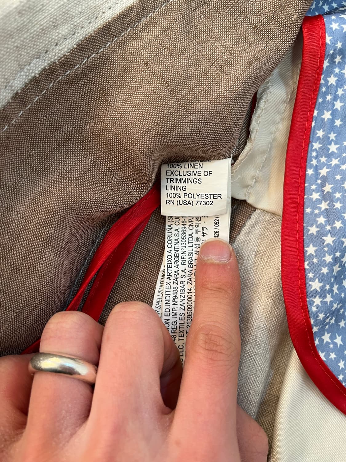 자라 데님 린넨 블루종 자켓  상품이미지9