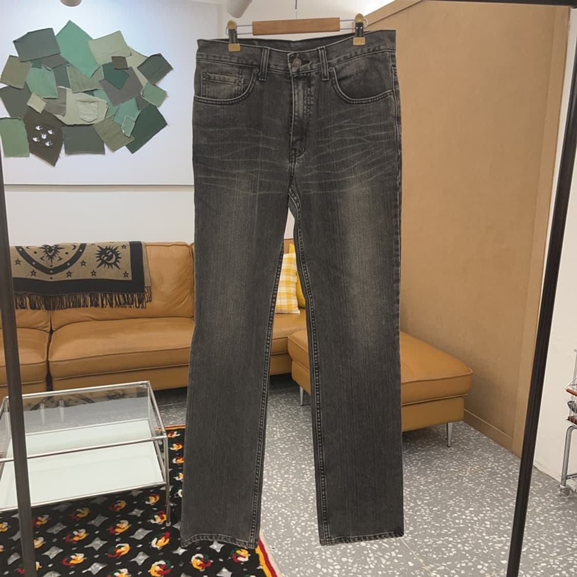 리바이스 504K 빈티지 워싱 흑청 데님팬츠 31인치 C07028 상품이미지3