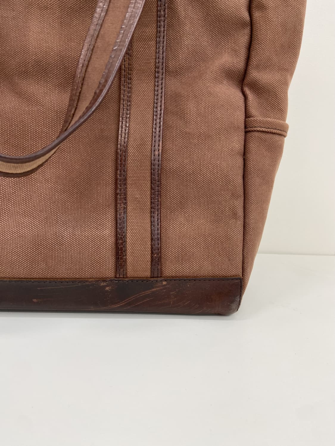 Rug Time Canvas/ Leather Tote Bag 상품이미지5