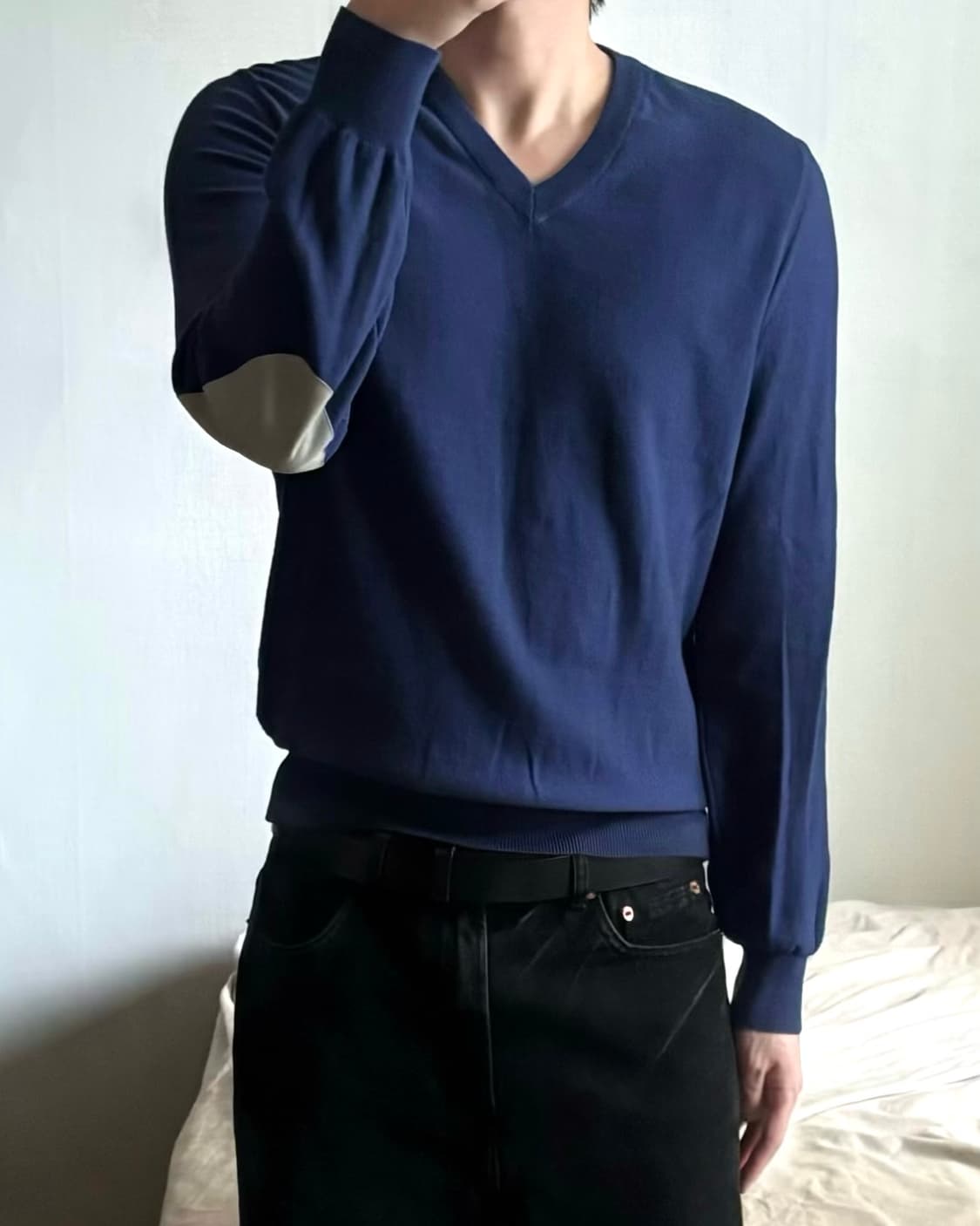 마르지엘라 램스킨 레더 엘보우 니트 상품이미지4