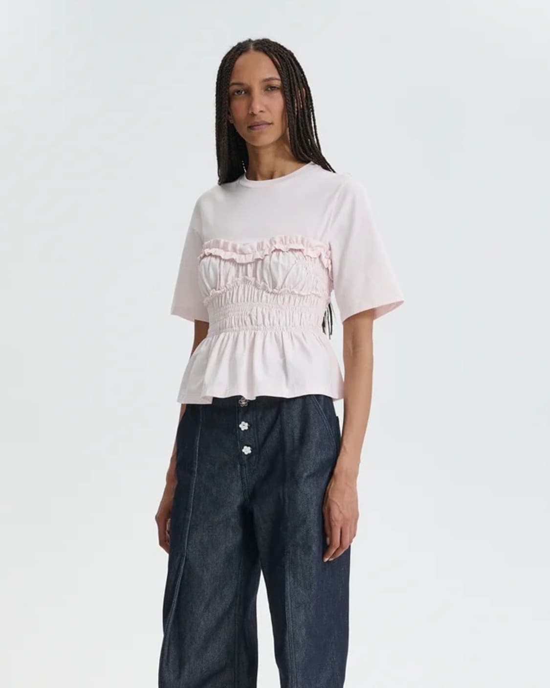 [XS,S,M]세실리에 반센 26ss VILDE 티셔츠/핑크 상품이미지1