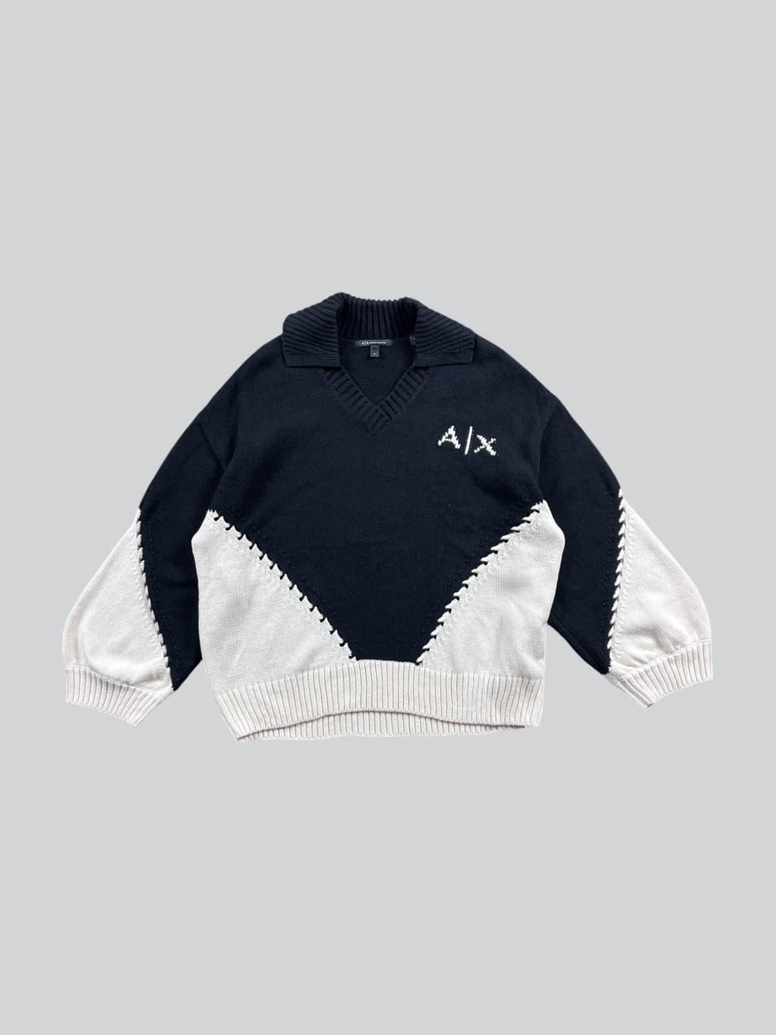 Armani exchange 오버핏 카라니트 상품이미지1