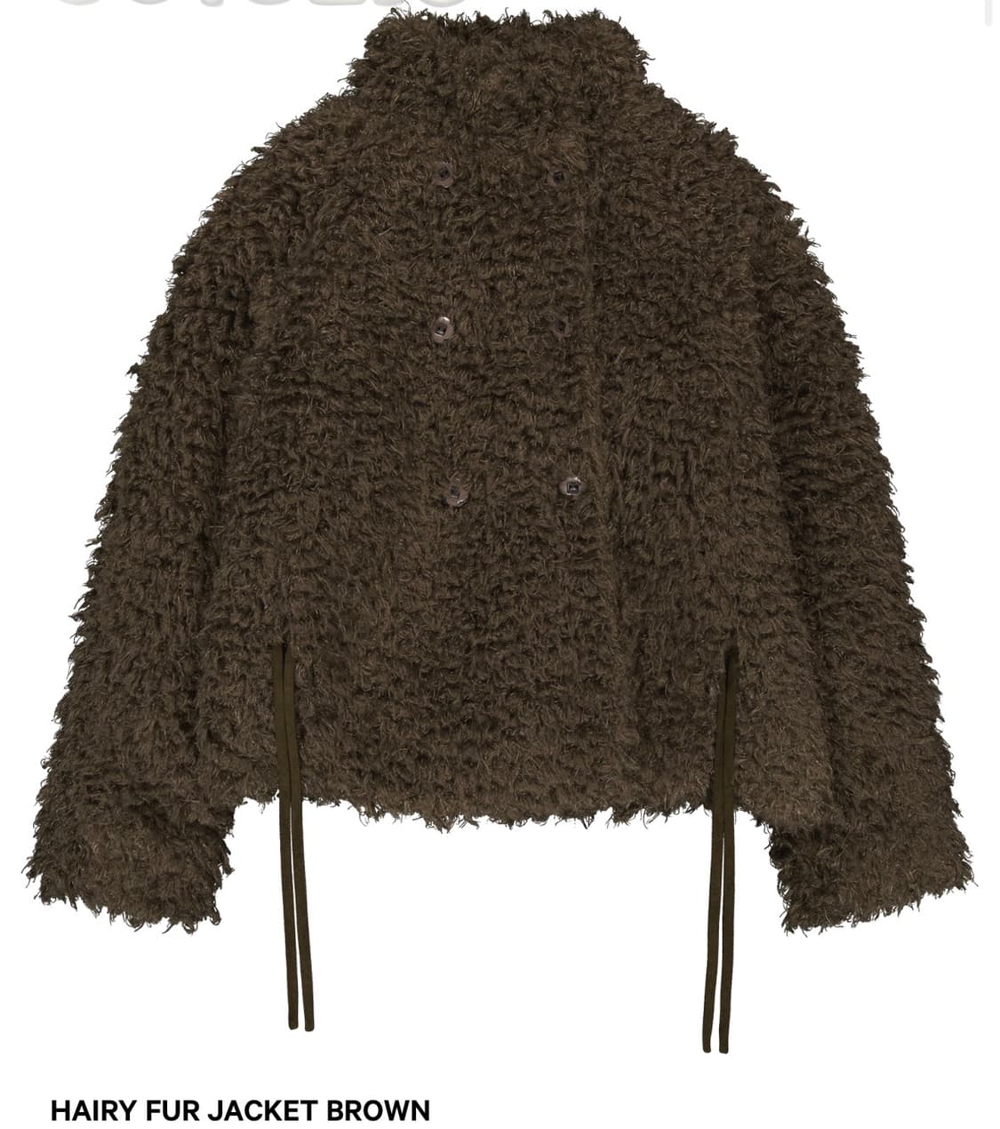 코이세이오 헤어리 퍼자켓 브라운 상품이미지1