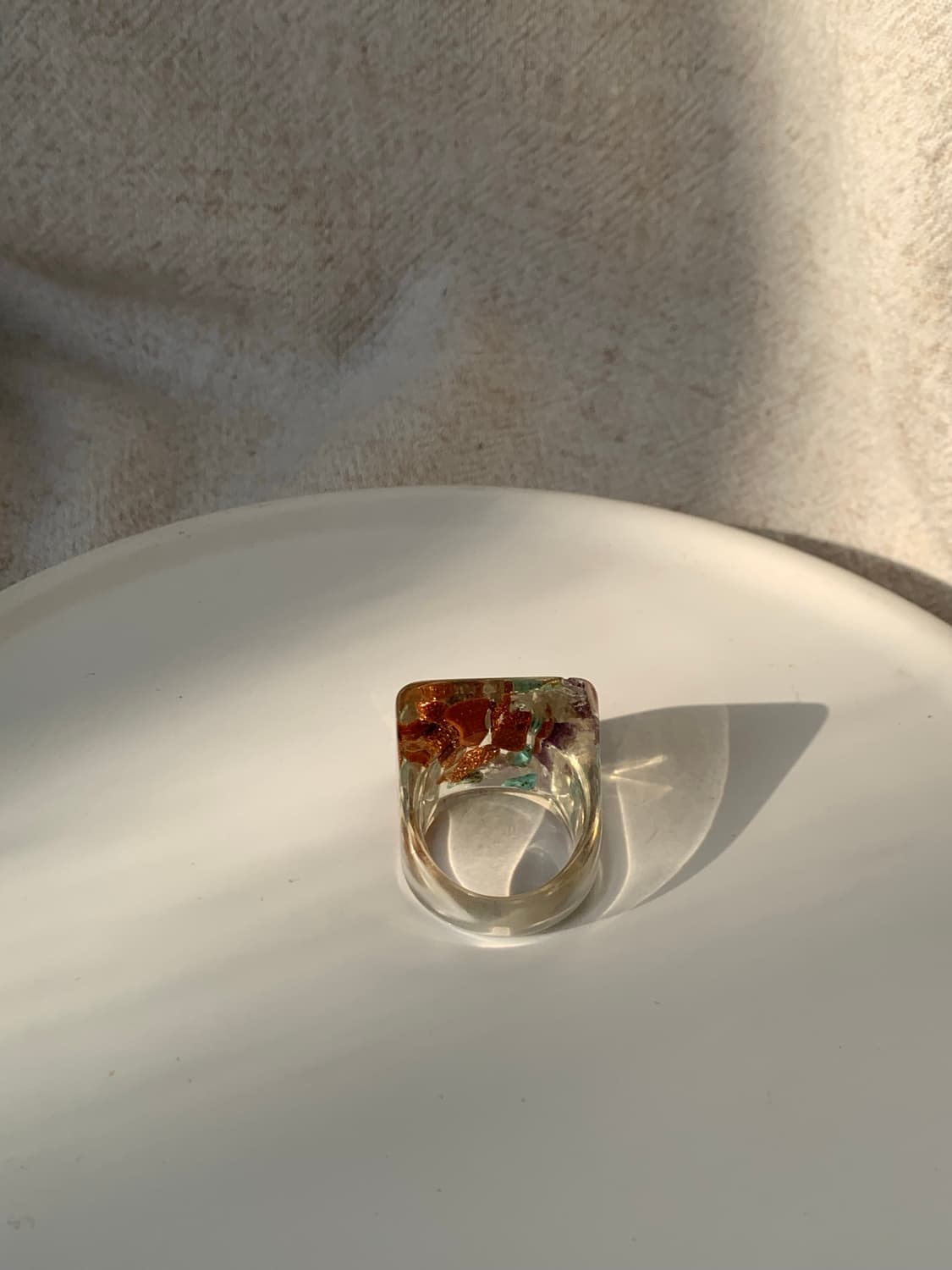 Square translucent ring 상품이미지3