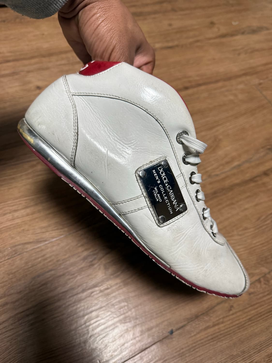 돌체앤가바나 화이트 스니커즈  사이즈 8 (260) 상품이미지8