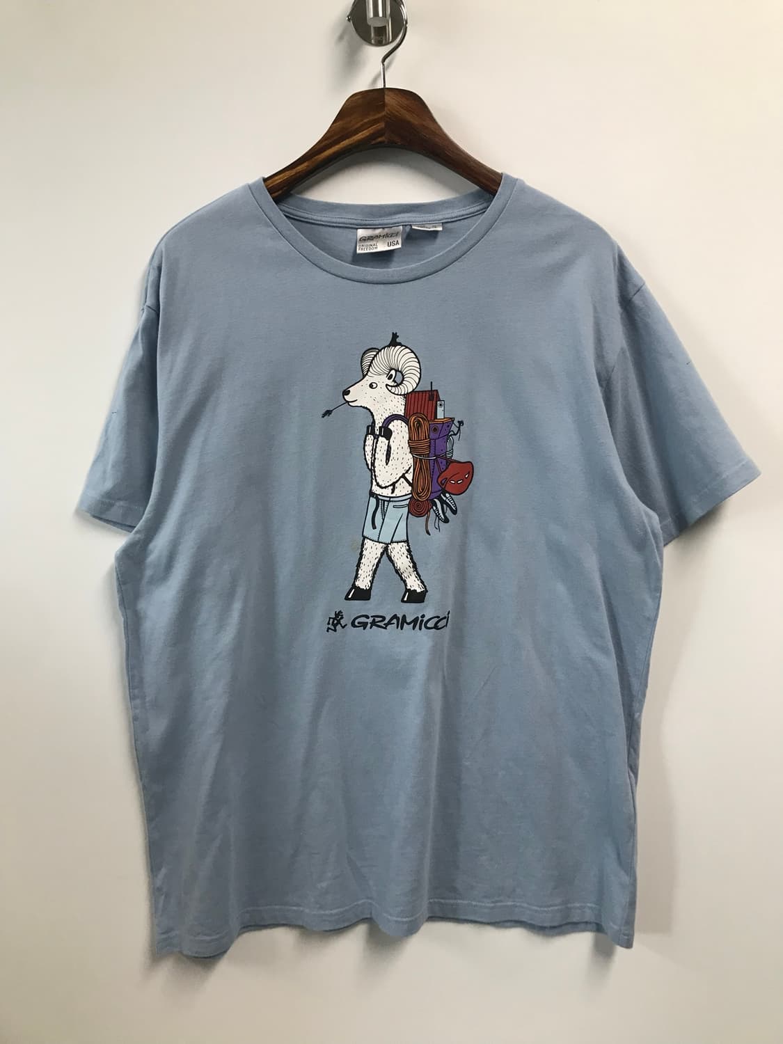 그라미치 스카이블루 반팔 티셔츠  상품이미지2
