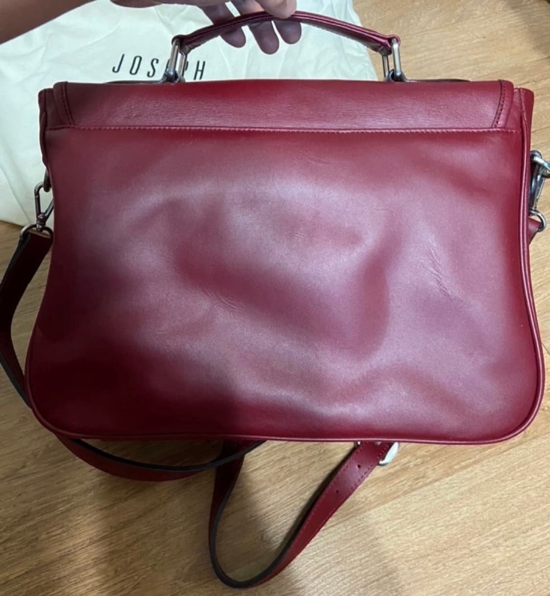 조셉앤스테이시 사첼백 와인컬러 상품이미지4